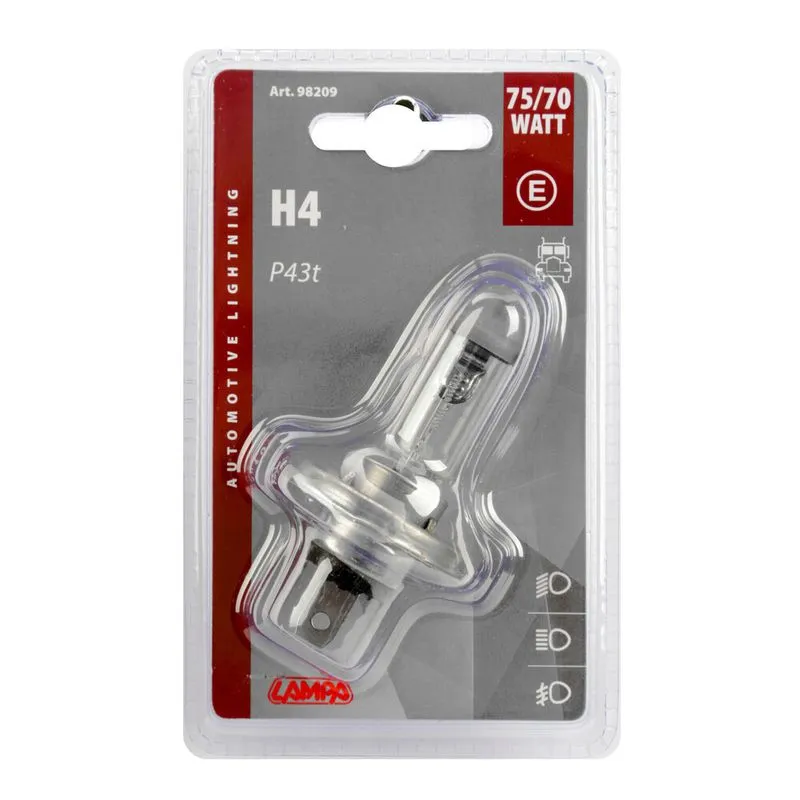 Lampa H4 24v 75-70w Blister P43t view 1