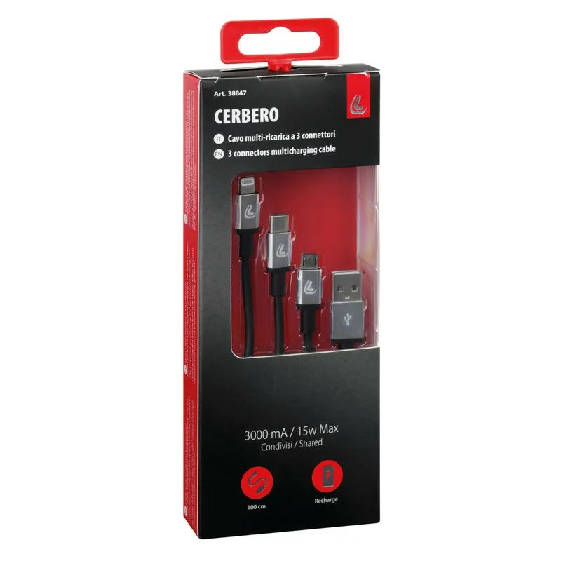 Kabllo Usb 3ne1 100cm 