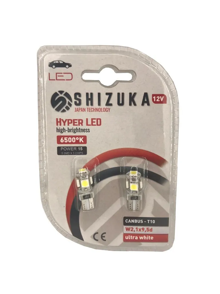 Lampa Hyper-led Canbus 12v 6500k T10 5smdx3chip Ultra White ^