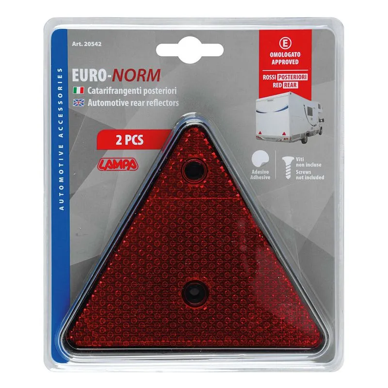 Trekendesh Reflektues 150x130mm - Kuqe  view 3