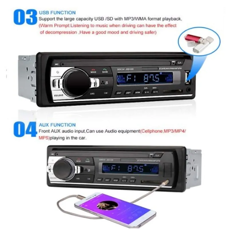 Radio Universal Usb, Aux Dhe Bluetooth 12v  view 5