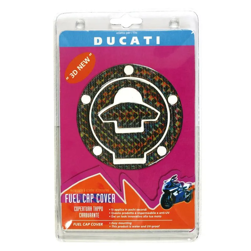 Dekoruese Ngjitese Per Kapak Rezervuari Rainbow 3d Ducati view 2
