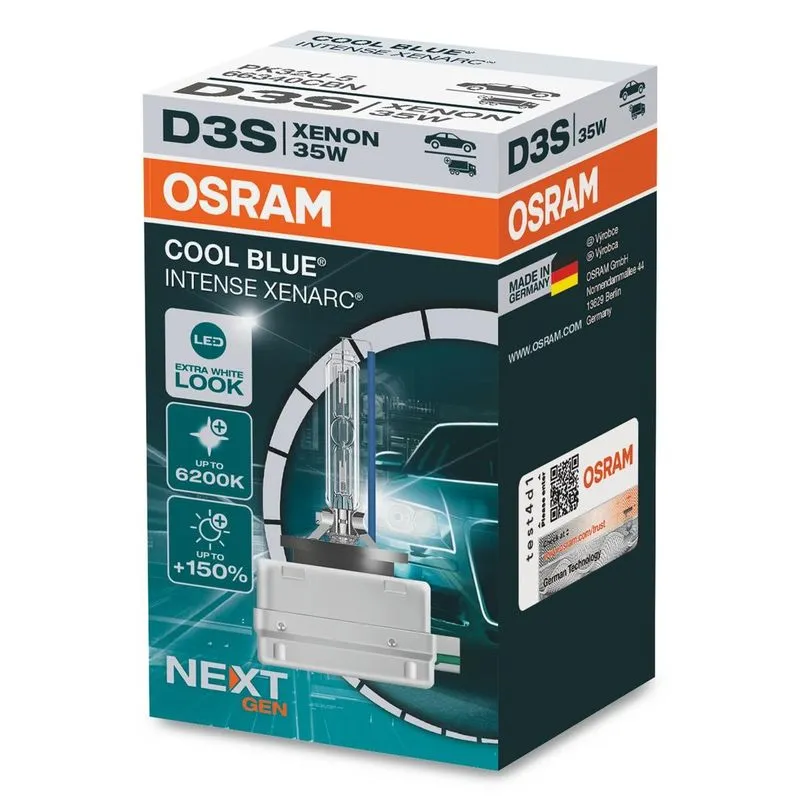 Lampa D3s 12v/24v 35w +150% 6200k Cool Blue Intense ®