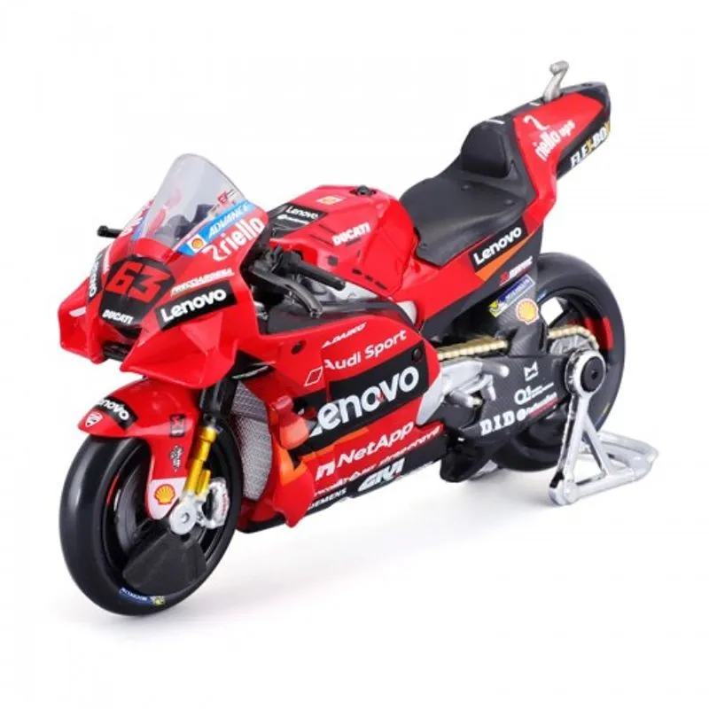 Miniature Ducati Lenovo Team Bagnaia 2021 Maiunimin20 view 2