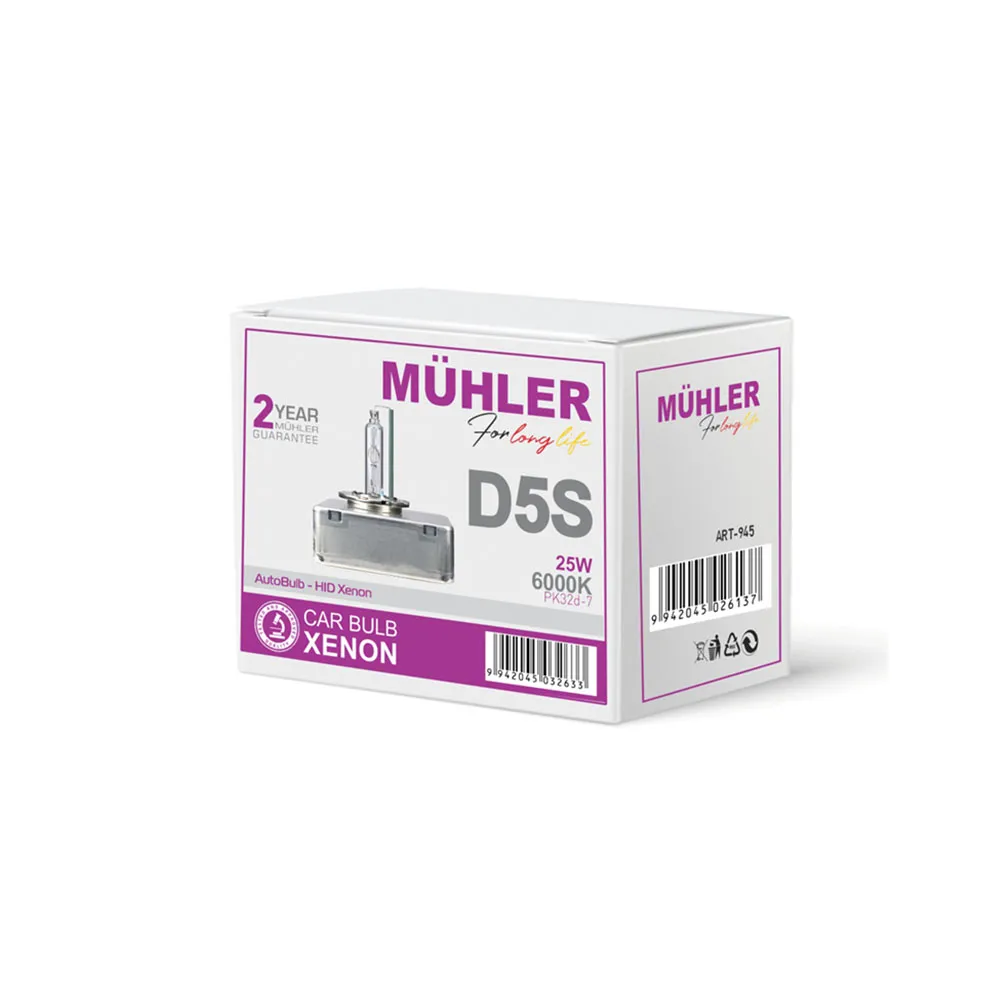 Lampa D5s 6000k 25w Pk32d-7 Kuti Muhler Sasia Per Cop