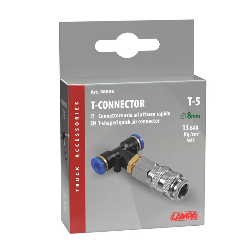 Konektor Ajri I Shpejte T-5 Ø8mm Kamioni view 2