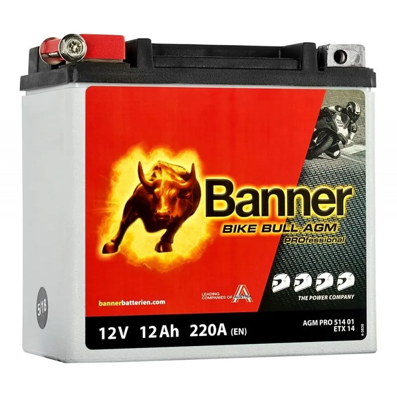 Bateri 12v 12ah Agm Pro 514 01 Etx 14