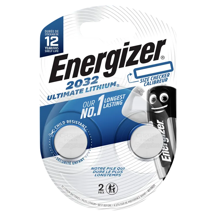 Bateri 2032 X2 3v Lithium Energizer