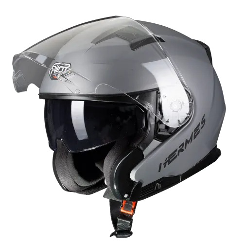 Helmete Motorri Pilot Hermes Sv Titanium Mat