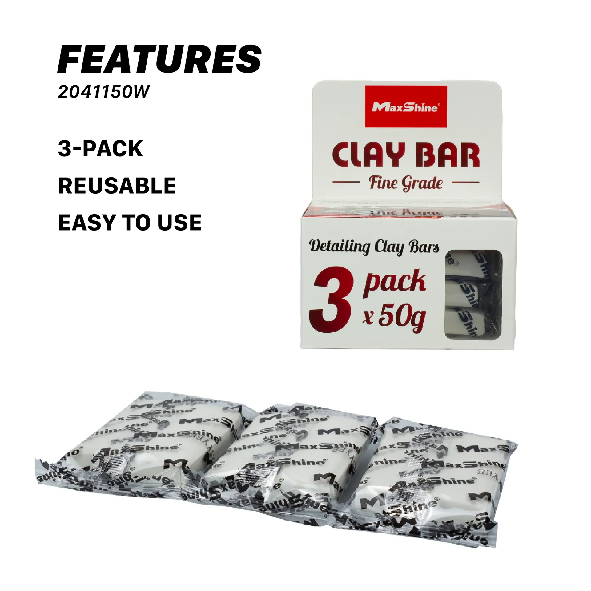 Kit Polirimi Clay Bar Holle 50g 3cope