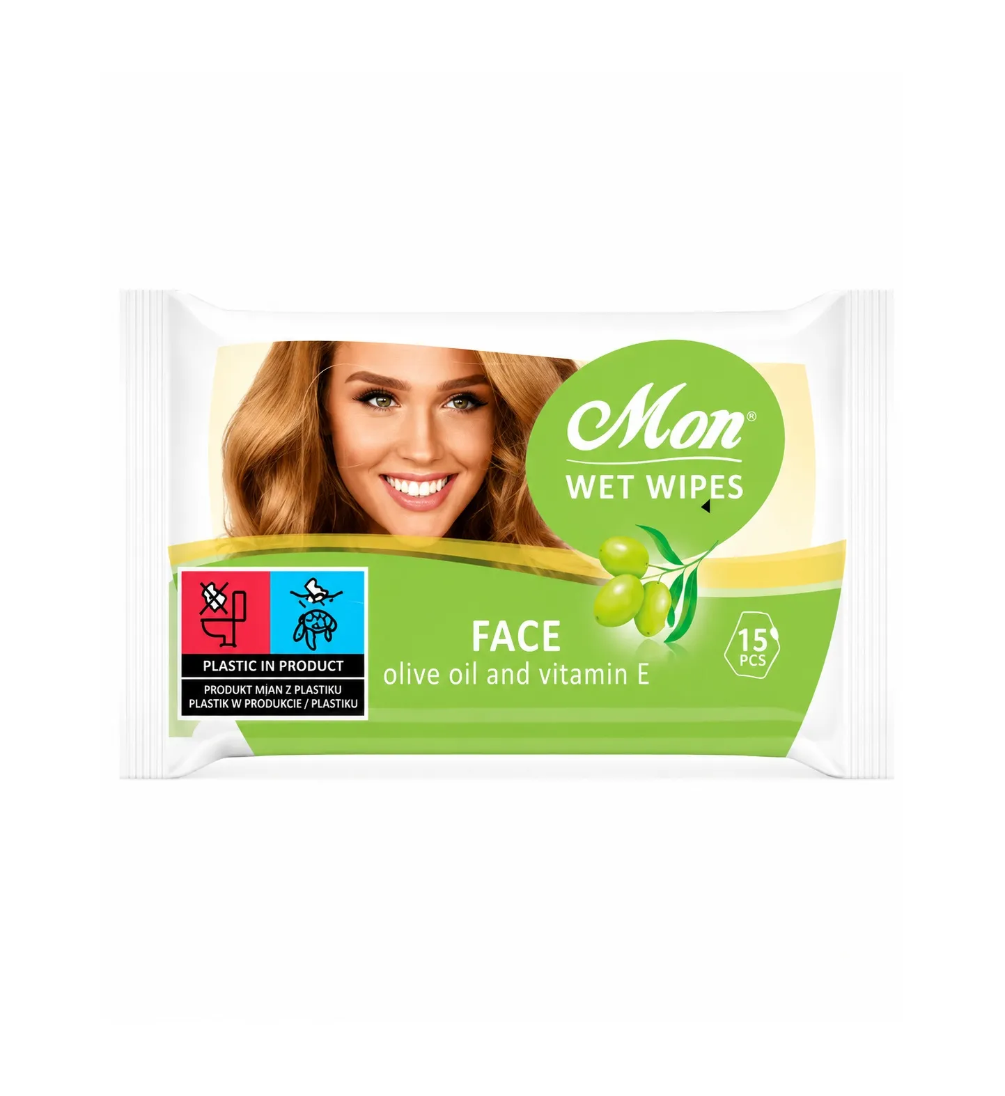 Lecka Wet Wipes Mon Face 15pcs