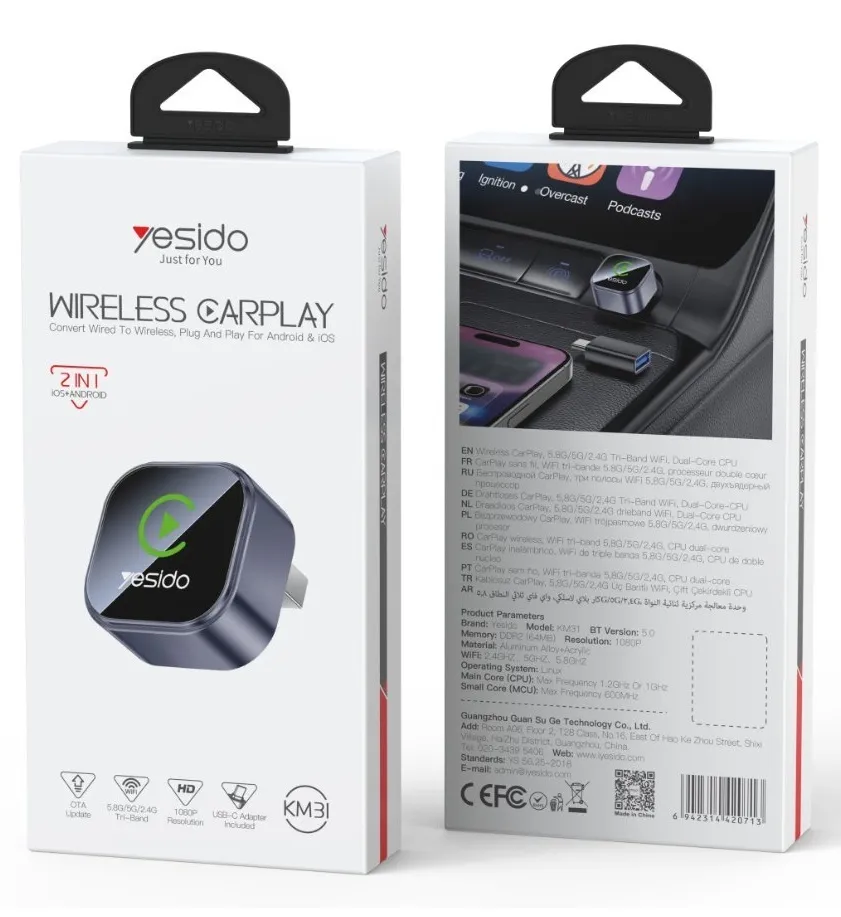 Adapter Pershtates Wireless Carplay & Android