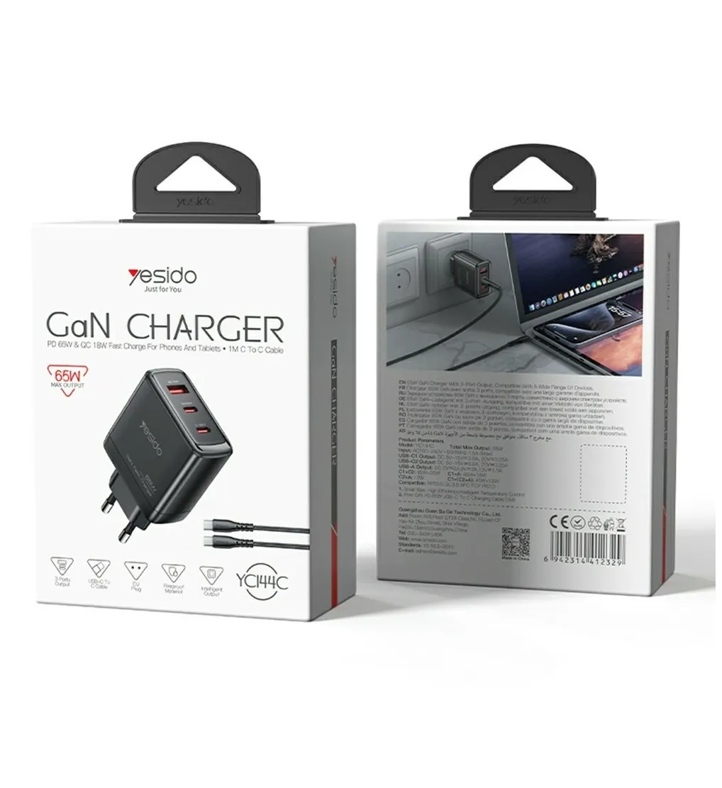 Karikues I Shpejte Type-c X2 & Usb 65w