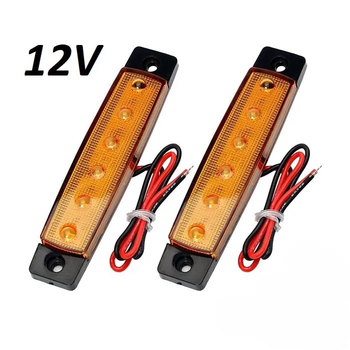 Mates Diodash Me 6 Led – 12v, I Verdhe