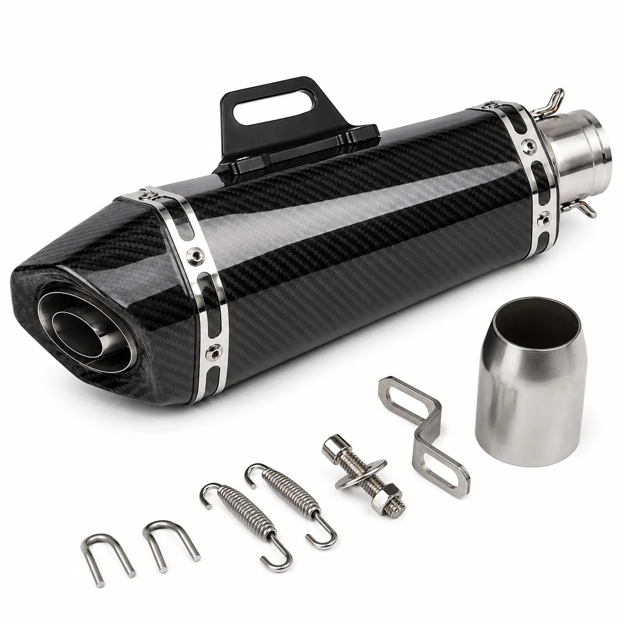 Silenciator Karboni Per Motoçikleta – 40 Cm Pg510