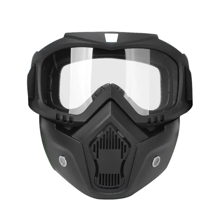 Maske Per Motoçiklete Me Vizor Transparent