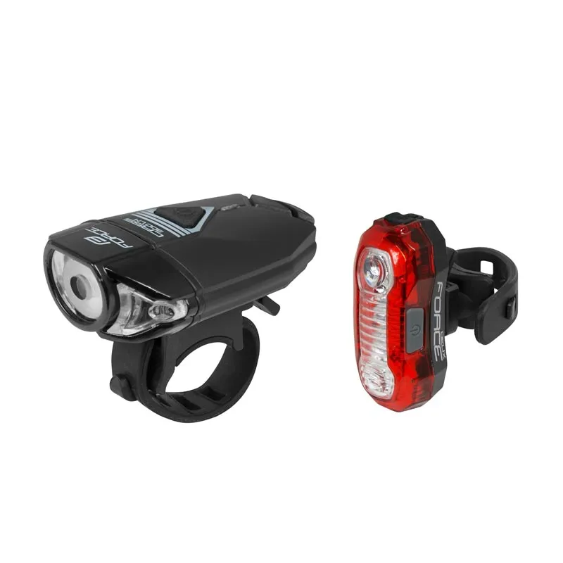 Set Lampash Biciklete Force Express Usb Para+pasme