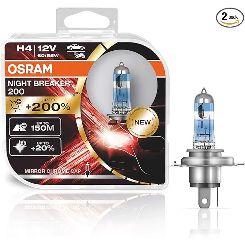 LAMPA GAR H4 12V 60/55W +200% NIGHT BREAKER®
