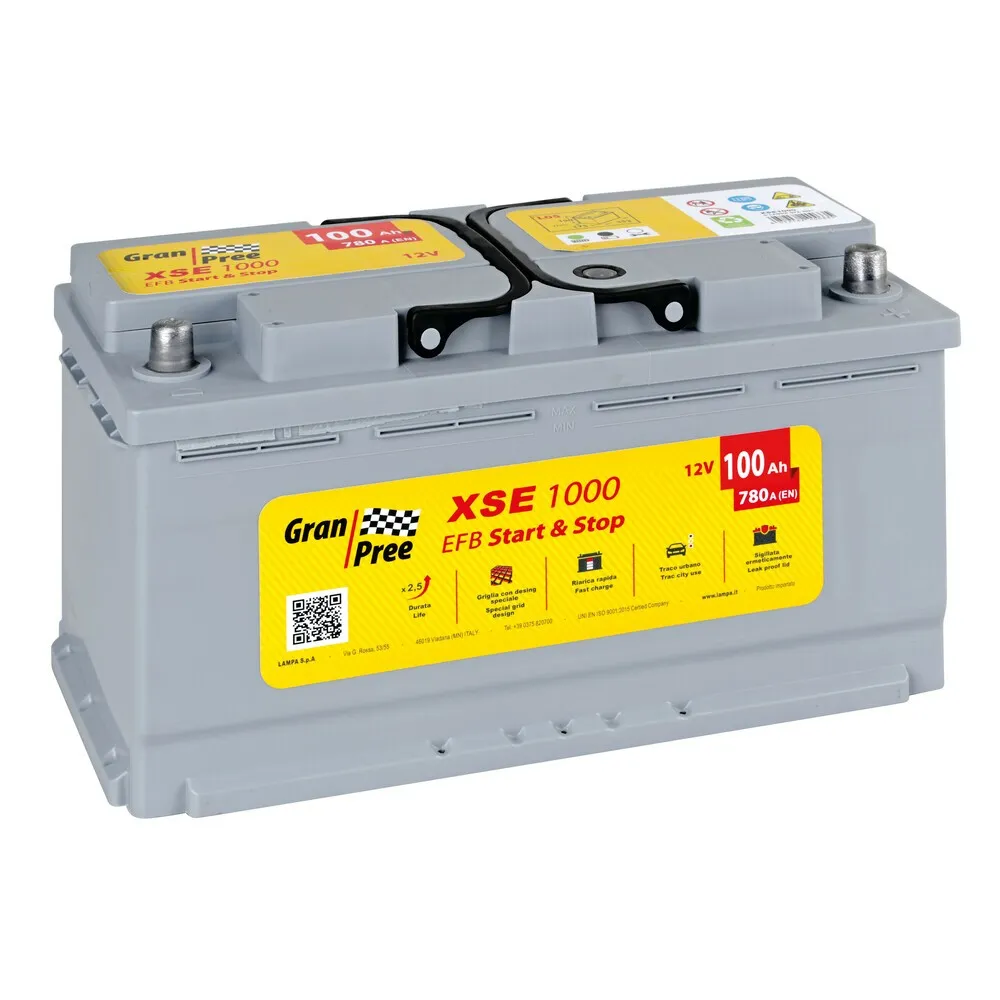 BATERI 12V - GRAN PREE START-STOP EFB - 100 AH - 780 A