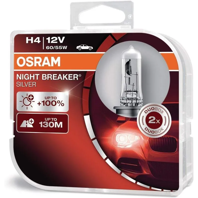 LAMPA GAR H4 12V 60/55W +100% NIGHT BREAKER®
